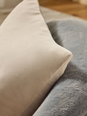 Ivory Loxley Velvet 50 x 50cm Knife Edge Cushion - Image 2 of 5