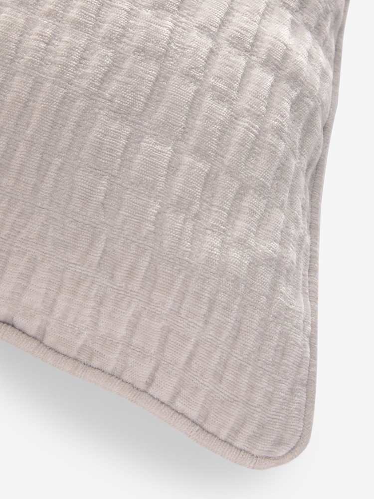 Ivory Textured Chenille 59 x 59cm Cushion - Image 5 of 5