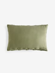 Sage Green 40 x 59cm Woven Chevron Cushion - Image 4 of 4
