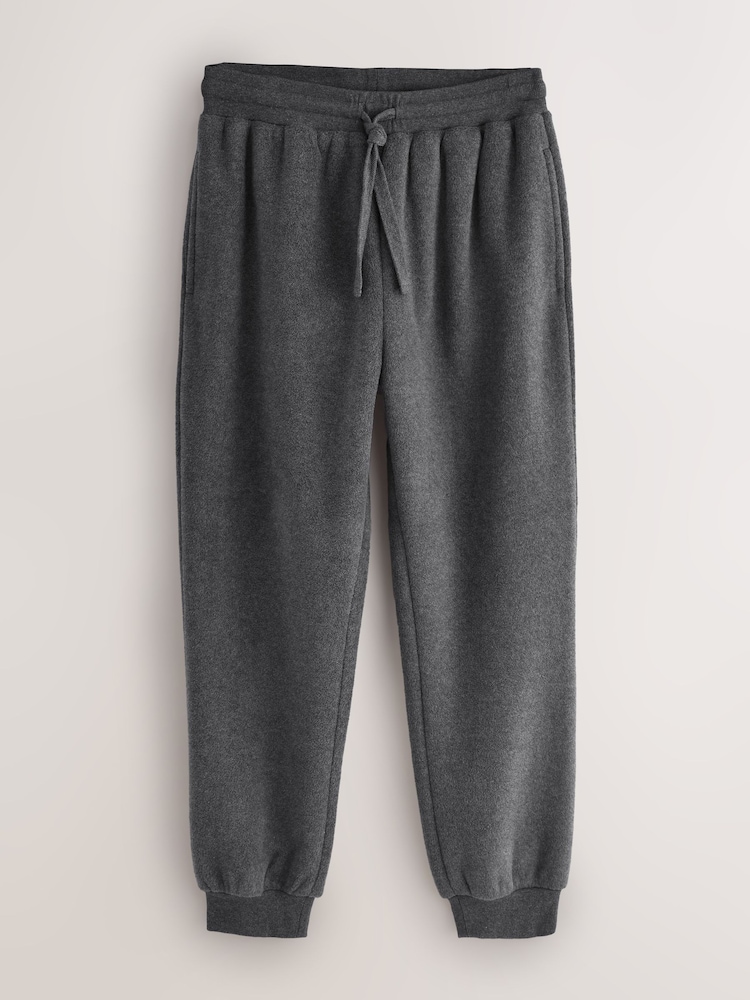 Grey Brushed Borg Fleece Lined Joggers - Image 1 of 4
