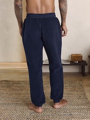 Navy Blue Brushed Borg Fleece Lined Joggers - Image 3 of 8