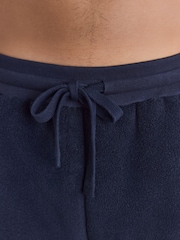 Navy Blue Brushed Borg Fleece Lined Joggers - Image 5 of 8