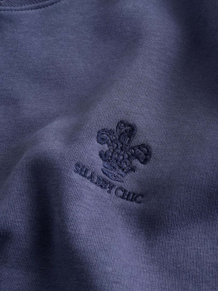 Shabby Chic by Rachel Ashwell® Navy Floral Quarter Zip Sweatshirt - Image 5 of 5