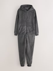 Cinza ardósia - Borg Fleece Onesie - Imagem 6 de 8
