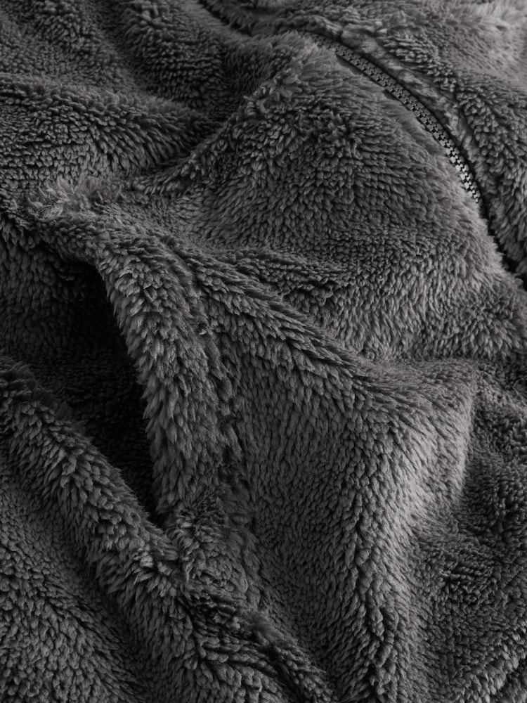 Cinza ardósia - Borg Fleece Onesie - Imagem 8 de 8