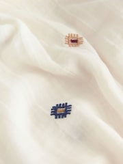Ecru Embroidered Ladder Insert Long Sleeve Shirt - Image 7 of 8