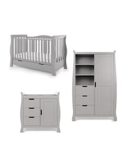 Obaby Warm Grey Stamford Luxe 3 Piece Nursery Furniture Set - Image 2 of 8