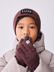 Baker by Ted Baker Boys Beanie and Gloves Set - Image 2 of 5