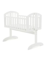 Obaby White Sophie Nursery Crib and Foam Mattress - Image 1 of 2