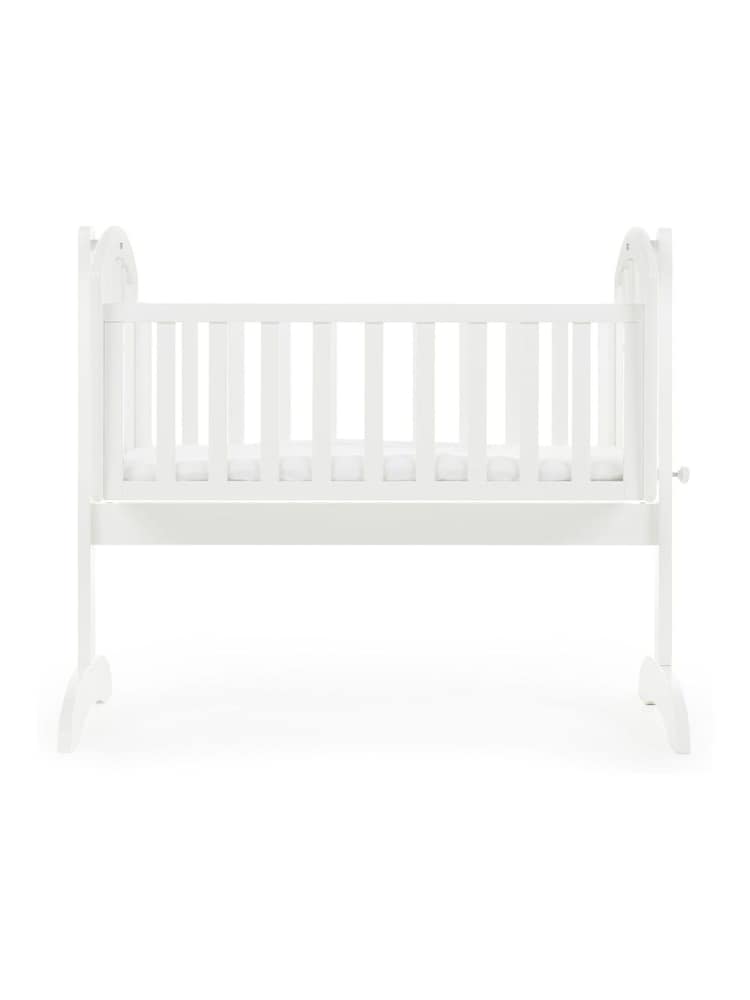 Obaby White Sophie Nursery Crib and Foam Mattress - Image 2 of 2