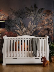 Obaby White Stamford Luxe Nursery Cot Bed - Image 1 of 7