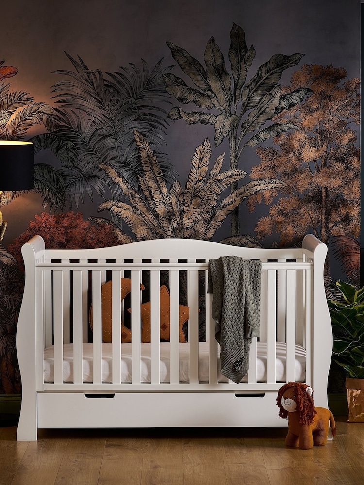 Obaby White Stamford Luxe Nursery Cot Bed - Image 1 of 7