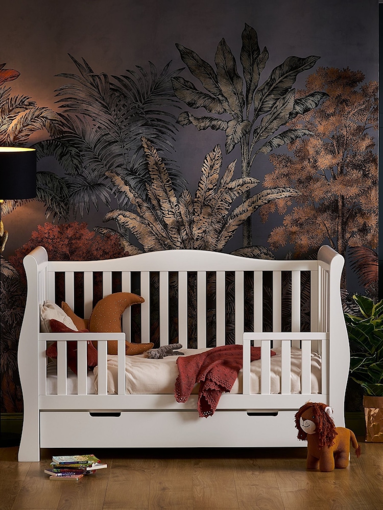 Obaby White Stamford Luxe Nursery Cot Bed - Image 2 of 7