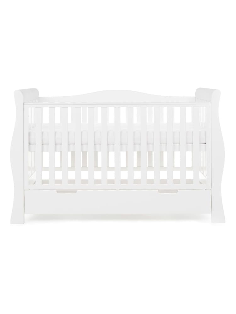 Obaby White Stamford Luxe Nursery Cot Bed - Image 7 of 7