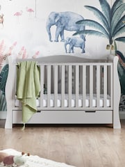 Obaby Warm Grey Stamford Luxe Nursery Cot Bed - Image 1 of 7