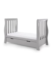 Obaby Warm Grey Stamford Luxe Nursery Cot Bed - Image 5 of 7