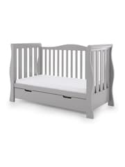 Obaby Warm Grey Stamford Luxe Nursery Cot Bed - Image 6 of 7