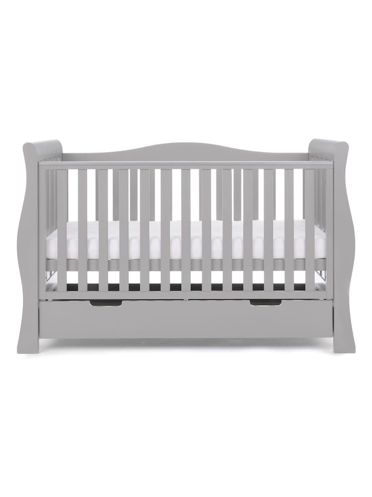 Obaby Warm Grey Stamford Luxe Nursery Cot Bed - Image 7 of 7