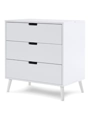Obaby White With Acrylic Maya 3 Piece Nursery Furniture Set - Image 10 of 12