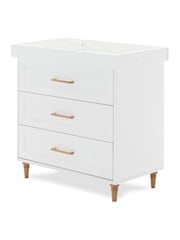 Obaby White with Natural Orla 3 Piece Nursery Furniture Set - Image 4 of 11