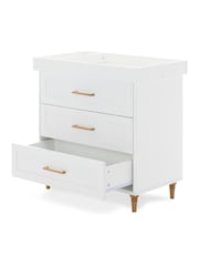 Obaby White with Natural Orla 3 Piece Nursery Furniture Set - Image 5 of 11