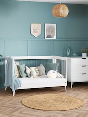 Obaby White with Acrylic Maya 2 Piece Nursery Furniture Set - Image 2 of 11