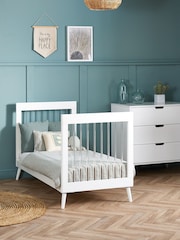Obaby White with Acrylic Maya 2 Piece Nursery Furniture Set - Image 3 of 11