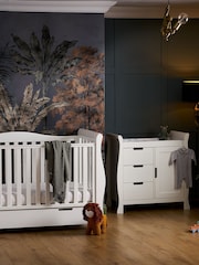 Obaby White Stamford Luxe 2 Piece Nursery Furniture Set - Image 1 of 8