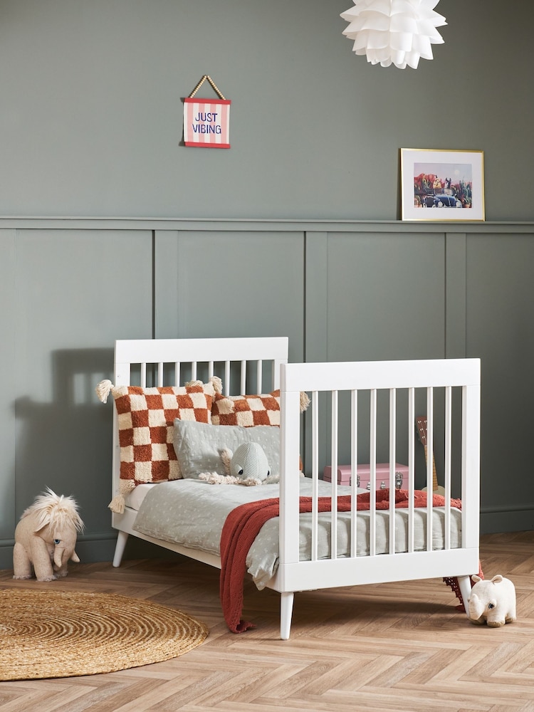 Obaby Nordic White Maya 3 Piece Nursery Furniture Set - Image 2 of 12