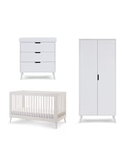 Obaby Nordic White Maya 3 Piece Nursery Furniture Set - Image 4 of 12