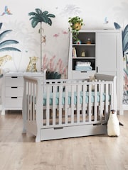 Obaby Warm Grey Stamford Mini 3 Piece Nursery Furniture Set - Image 1 of 7