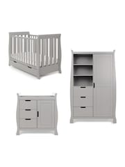 Obaby Warm Grey Stamford Mini 3 Piece Nursery Furniture Set - Image 2 of 7