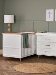 Obaby White with Natural Orla 2 Piece Nursery Furniture Set - Image 1 of 8