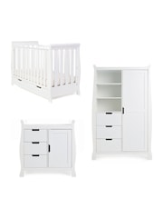 Obaby White Stamford Mini 3 Piece Nursery Furniture Set - Image 2 of 9