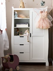 Obaby White Stamford Nursery Double Wardrobe - Image 1 of 3