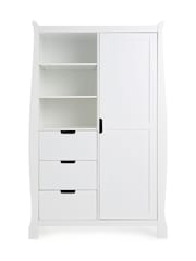 Obaby White Stamford Nursery Double Wardrobe - Image 2 of 3