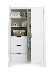 Obaby White Stamford Nursery Double Wardrobe - Image 3 of 3