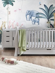 Obaby Warm Grey Stamford Luxe 2 Piece Nursery Furniture Set - Image 1 of 7