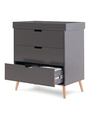 Obaby Slate with Natural Maya Mini 3 Piece Nursery Furniture Set - Image 9 of 9
