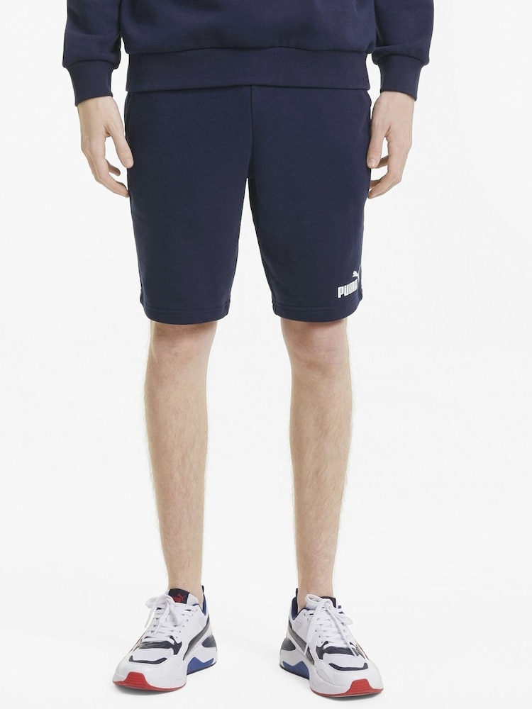 Puma Blue Mens Essentials Shorts - Image 1 of 4
