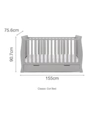 Obaby Warm Grey Stamford Classic 2 Piece Nursery Furniture Set - Image 4 of 8