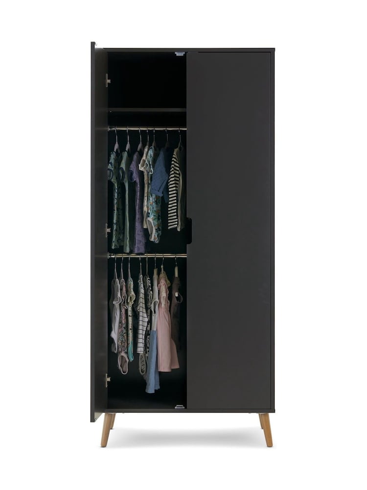 Obaby Slate with Natural Maya Nursery Double Wardrobe - Image 4 of 4