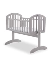 Obaby Warm Grey Sophie Nursery Crib and Foam Mattress - Image 1 of 2