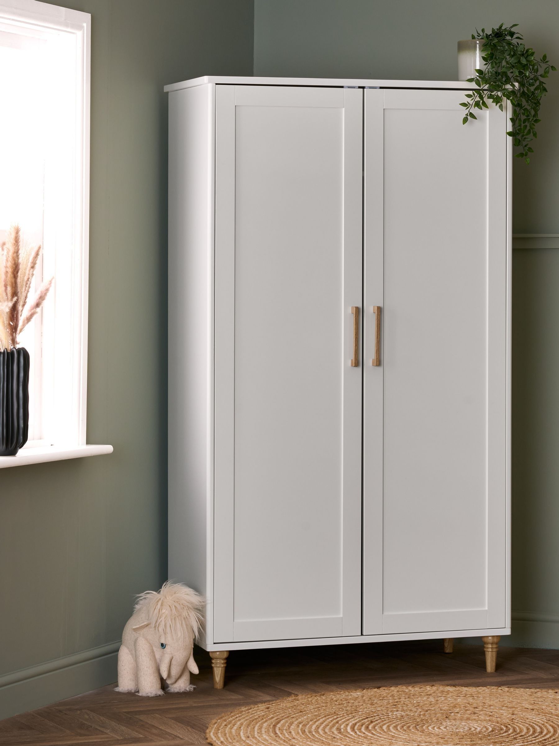 Obaby Unisex Infant White Orla Nursery Double Wardrobe - Image 4