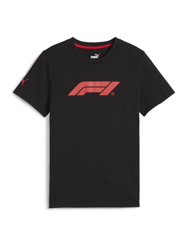 Puma Black Boys F1® Essential Motorsport T-Shirt - Image 1 of 2