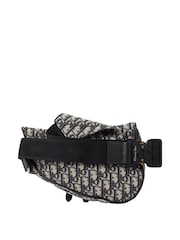 Christian Dior Blue Homme Saddle Cross-Body Bag - Image 3 of 7