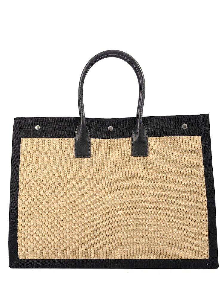Saint Laurent Natural Rive Gauche Tote - Image 2 of 8