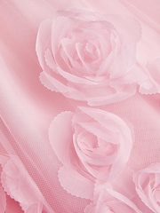 Monsoon Pink Baby Josie 3D Rosette Dress - Image 3 of 3