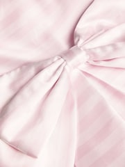 Monsoon Pink Stripe Bow Strappy Twill Dress - Image 4 of 4