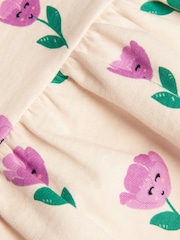 Monsoon Pink Tulip Print 100% Cotton Sweatshirt Dress - Image 3 of 3